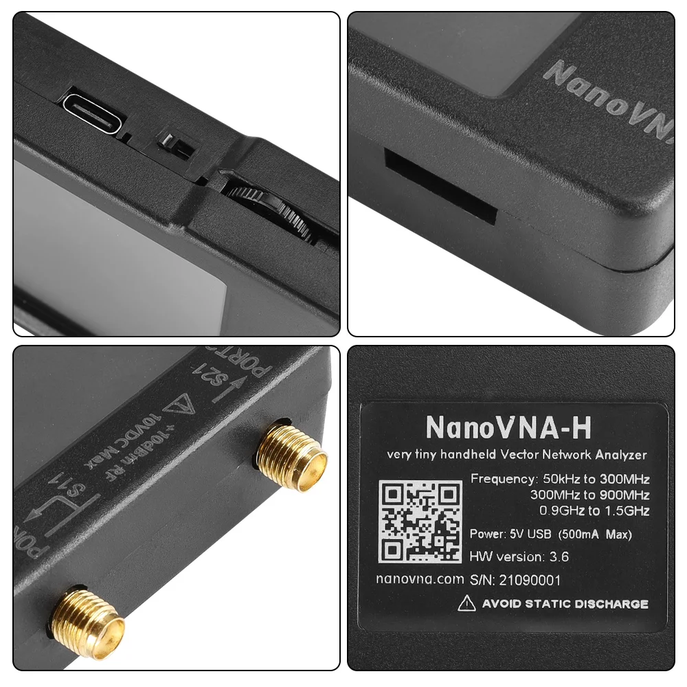 Спектральний аналізатор NanoVNA 4" 50kHz-1.5GHz