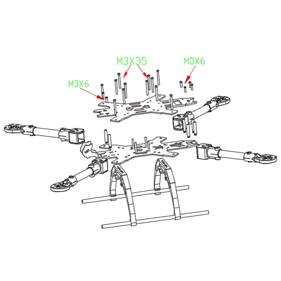 15" X-type quad